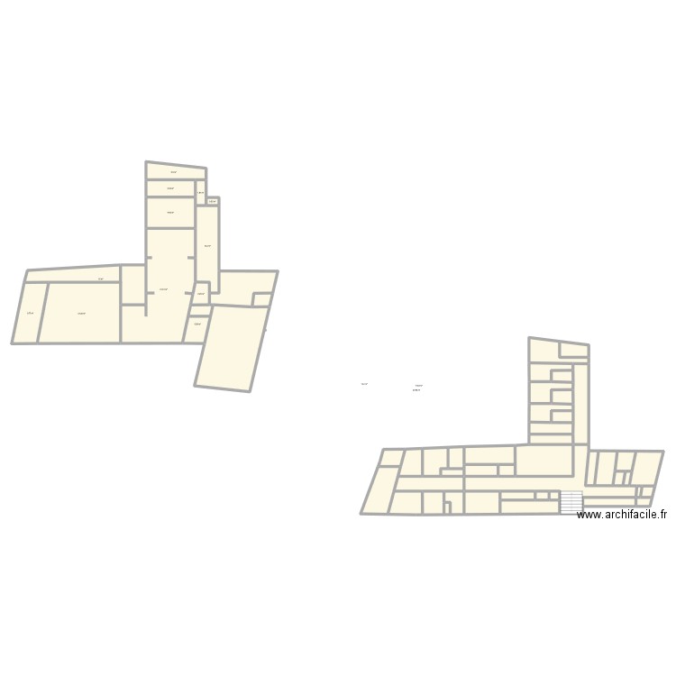 La petite Fadette. Plan de 43 pièces et 334 m2