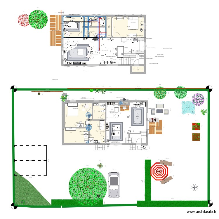 Mont blanc option 5. Plan de 8 pièces et 79 m2