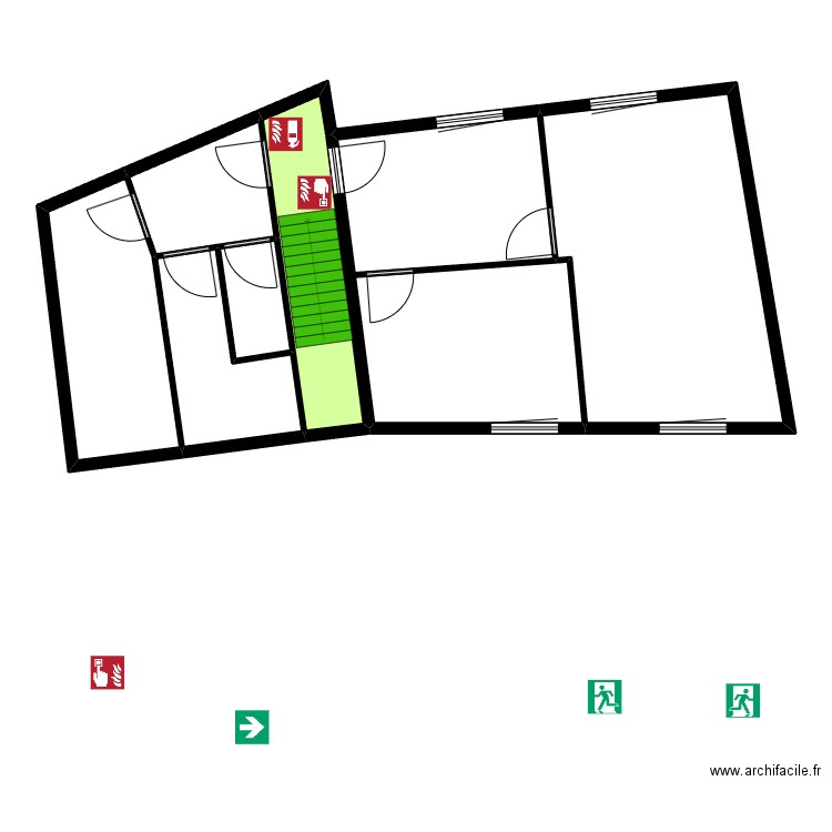 Art Thérapeutique etage. Plan de 7 pièces et 112 m2