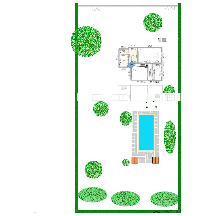 PLAN DE MASSE. Plan de 13 pièces et 159 m2