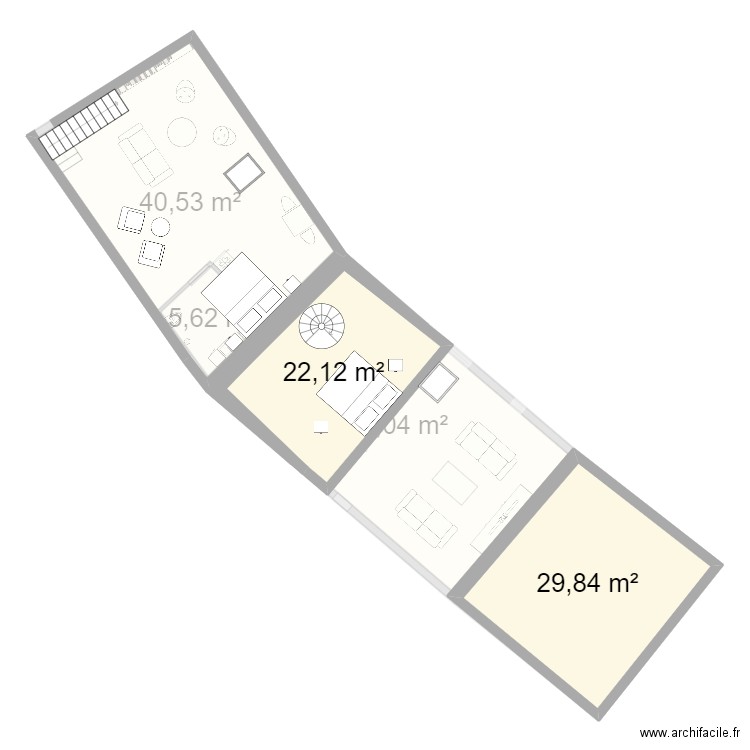 crèches V2. Plan de 6 pièces et 186 m2