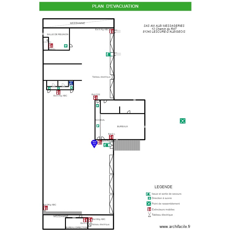 angles A3. Plan de 8 pièces et 832 m2