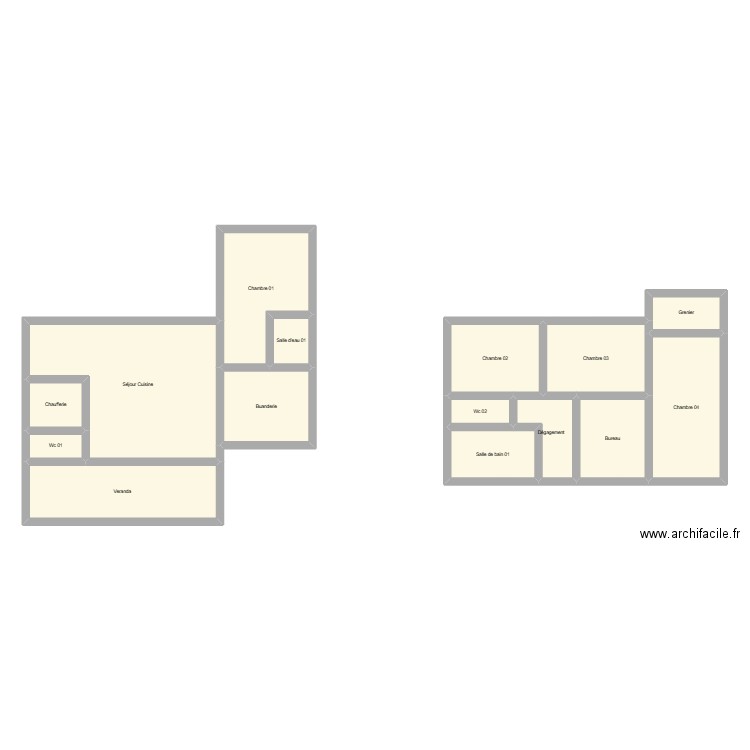 350602157. Plan de 15 pièces et 133 m2