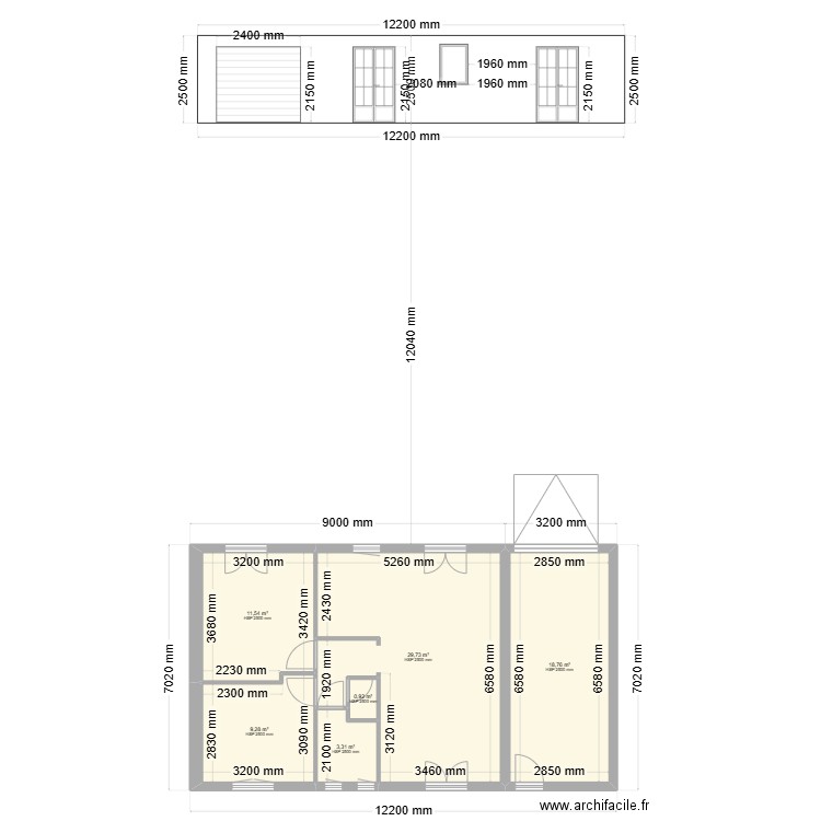 Maison St Molf - Sans modif. Plan de 8 pièces et 148 m2