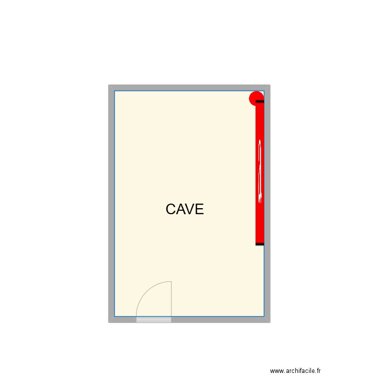 CAVE NIMES. Plan de 1 pièce et 10 m2