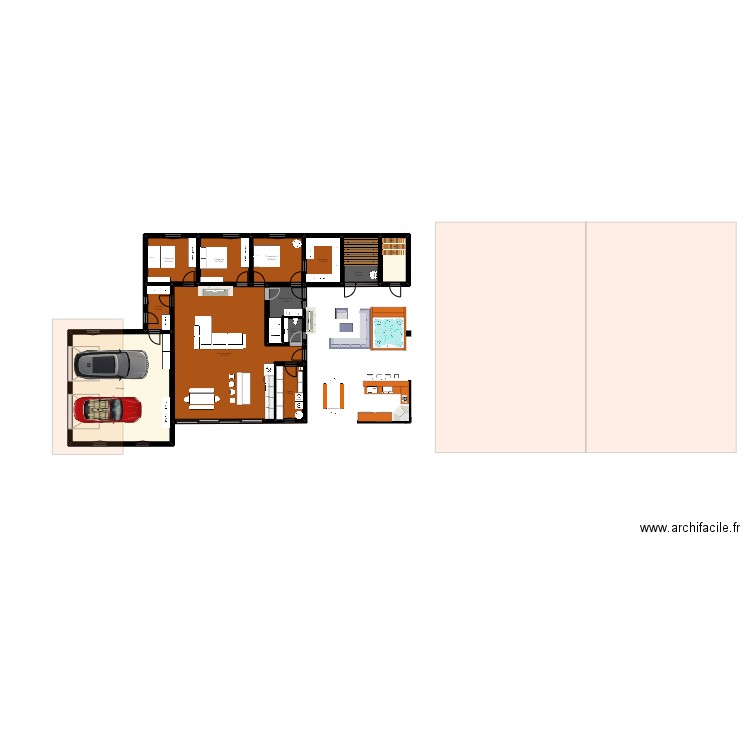 Chalet 2.1.5. Plan de 12 pièces et 207 m2