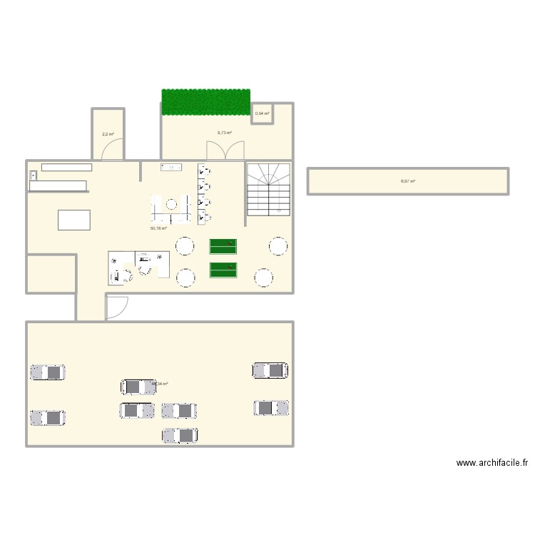 espace jeunesse st es. Plan de 6 pièces et 116 m2