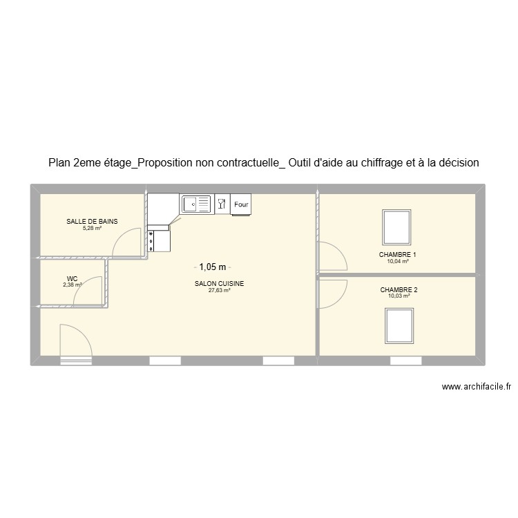 PROJET BENOIT LAVIGNE - HAGETMAU. Plan de 9 pièces et 111 m2