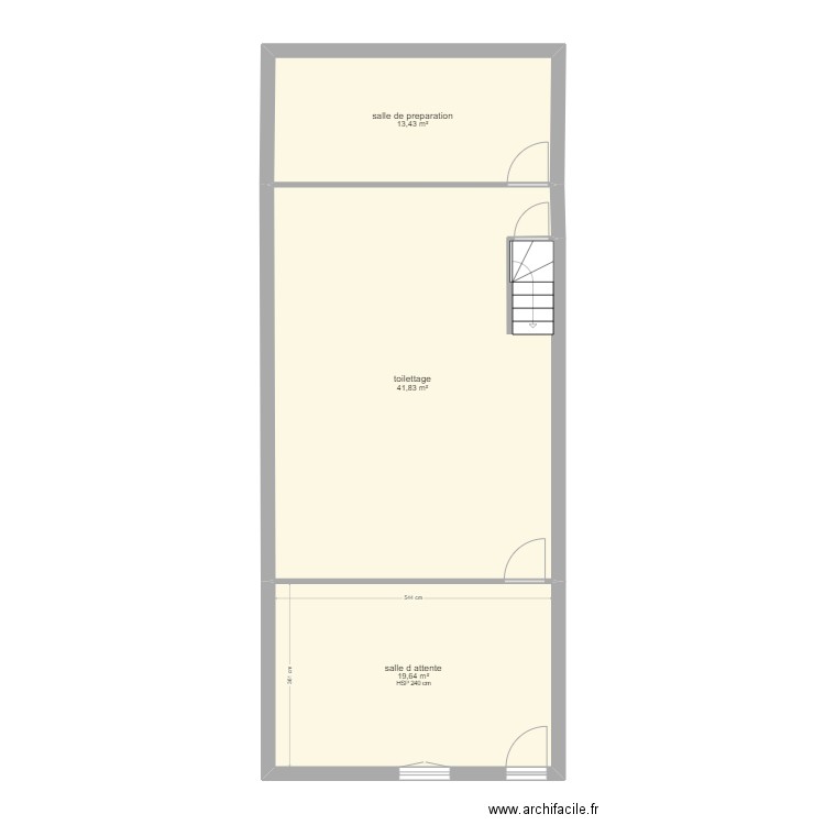 berck eclectricite plomberie. Plan de 3 pièces et 75 m2