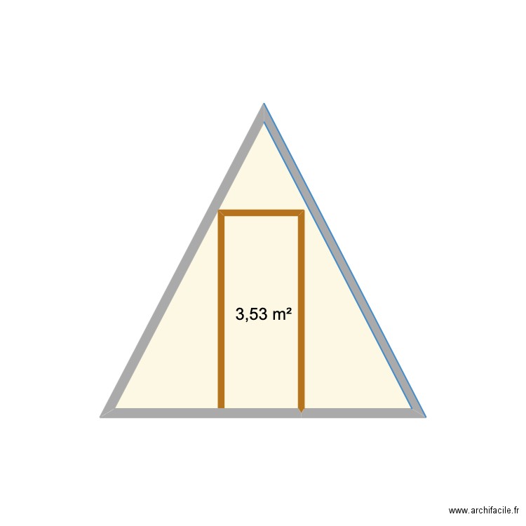 TINY_HOUSE. Plan de 1 pièce et 4 m2