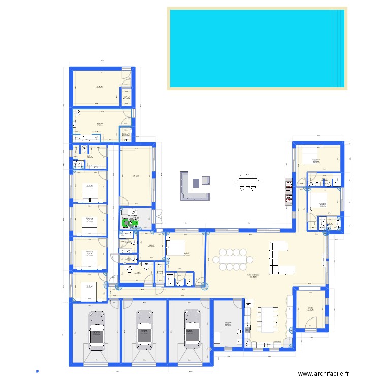 chanou3. Plan de 27 pièces et 451 m2