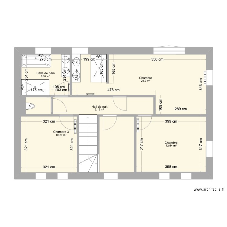 Chauffage – Lot 21 – Corswarem . Plan de 5 pièces et 122 m2