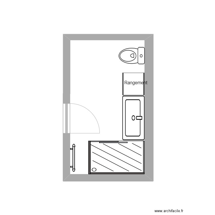 SDB sous sol no bain. Plan de 0 pièce et 0 m2