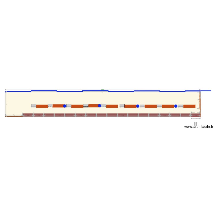 carnaval. Plan de 1 pièce et 188 m2