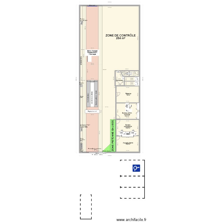 CCT VL  C.T.  LONGUENESSE. Plan de 10 pièces et 361 m2