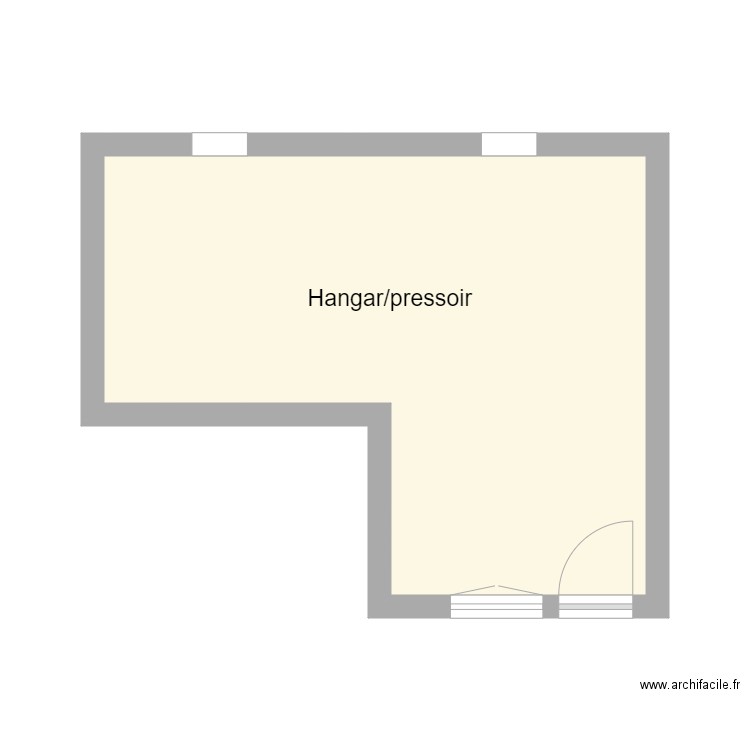 0505. Plan de 1 pièce et 21 m2