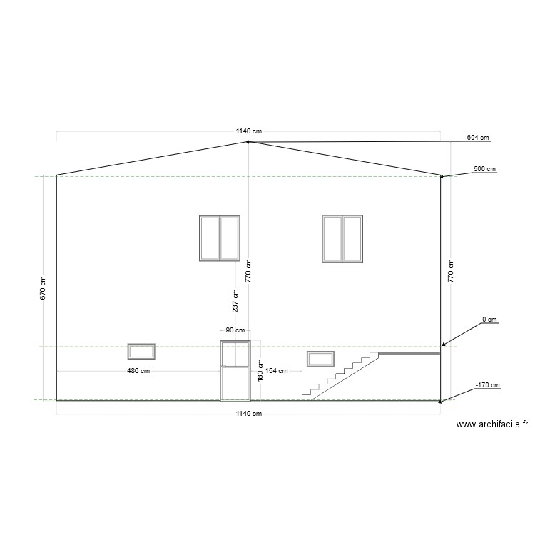 NOUVEAU BAT A facade est. Plan de 0 pièce et 0 m2