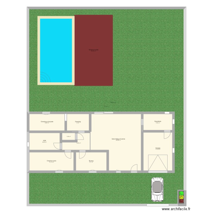 Maison. Plan de 13 pièces et 631 m2