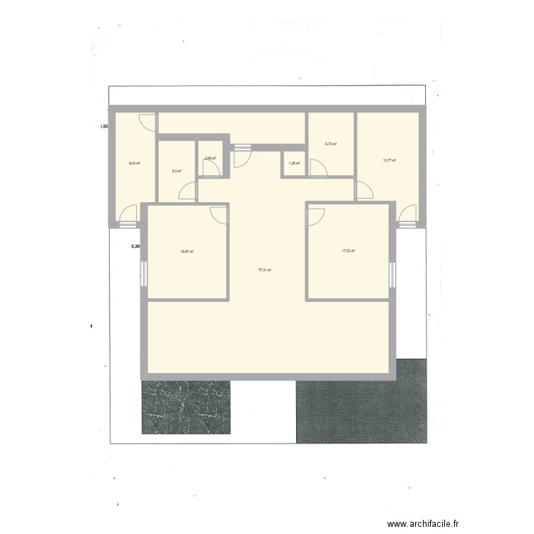 Ma Maison. Plan de 9 pièces et 150 m2