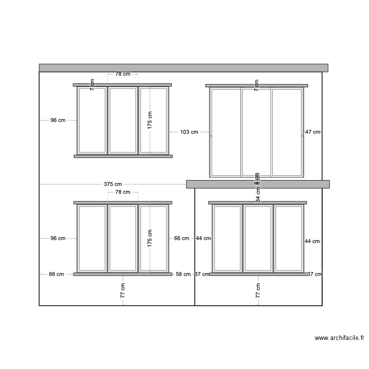 FACADE. Plan de 0 pièce et 0 m2