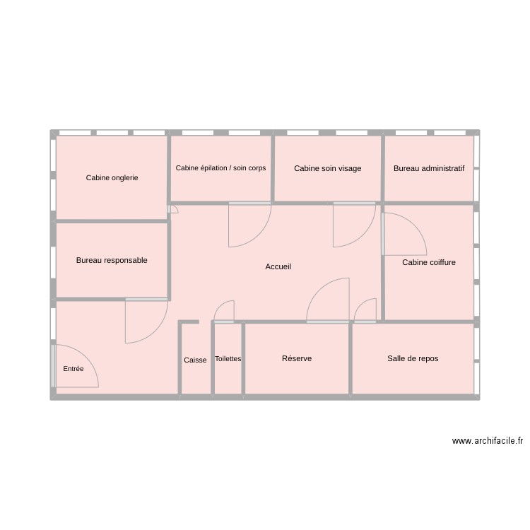 Plan Bybloss. Plan de 9 pièces et 37 m2