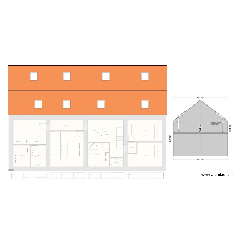 mennecy 4. Plan de 26 pièces et 215 m2