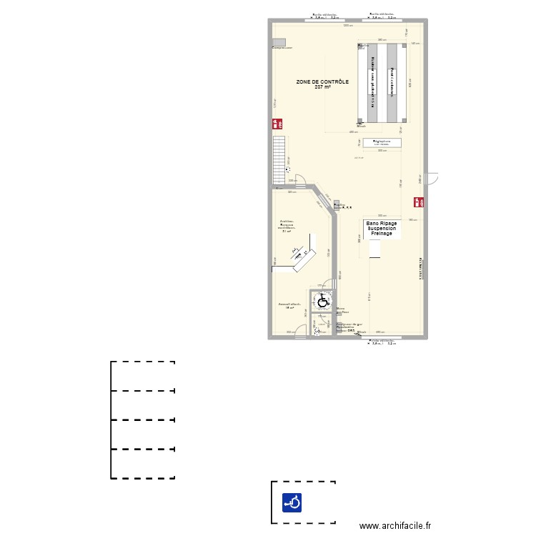 CCT VL AUTO BILAN DE BROU. Plan de 4 pièces et 291 m2