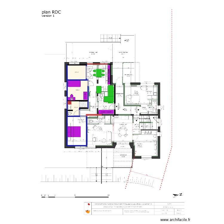 CATHERINE CORINNE 4. Plan de 3 pièces et 20 m2