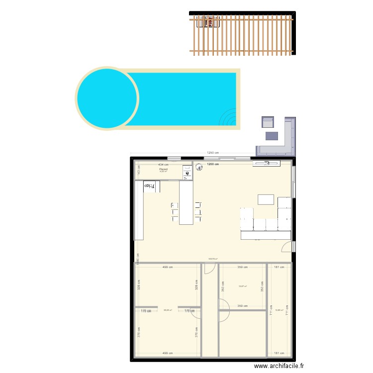 test. Plan de 5 pièces et 247 m2