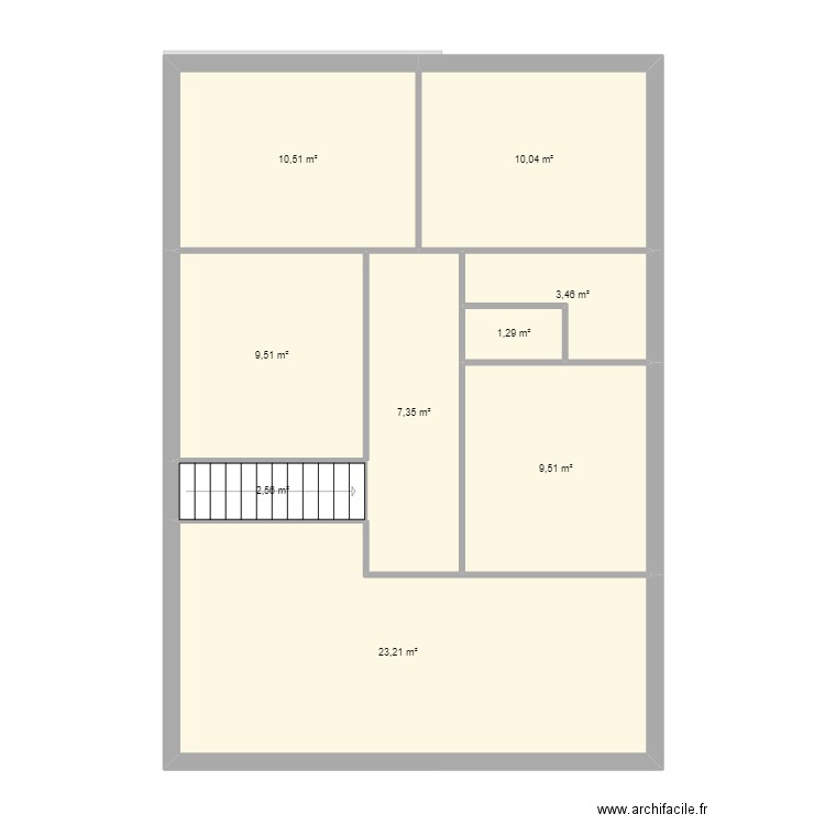 bony arc les gray 06/08. Plan de 13 pièces et 140 m2