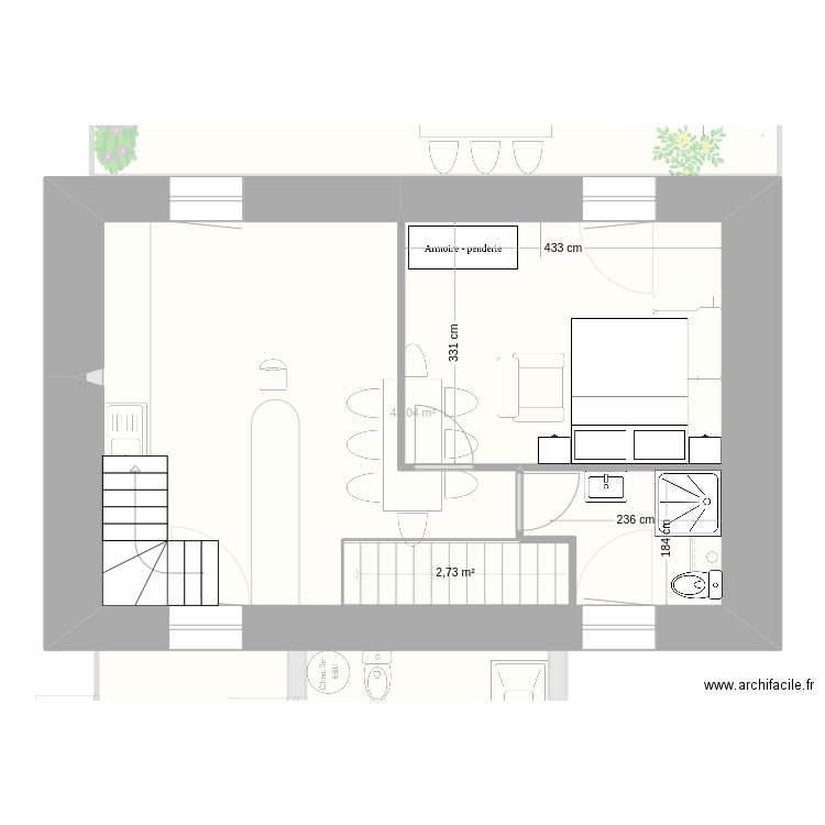 vince 3. Plan de 9 pièces et 174 m2