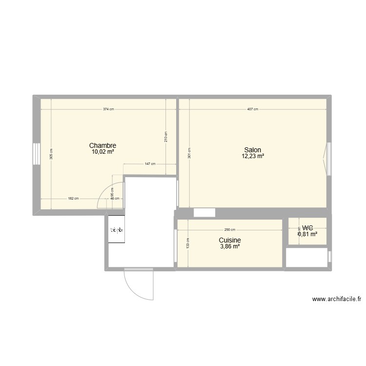 15, 14. Plan de 4 pièces et 27 m2