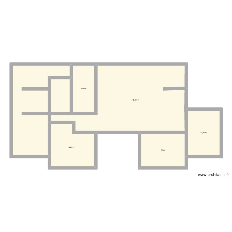 maison. Plan de 5 pièces et 98 m2