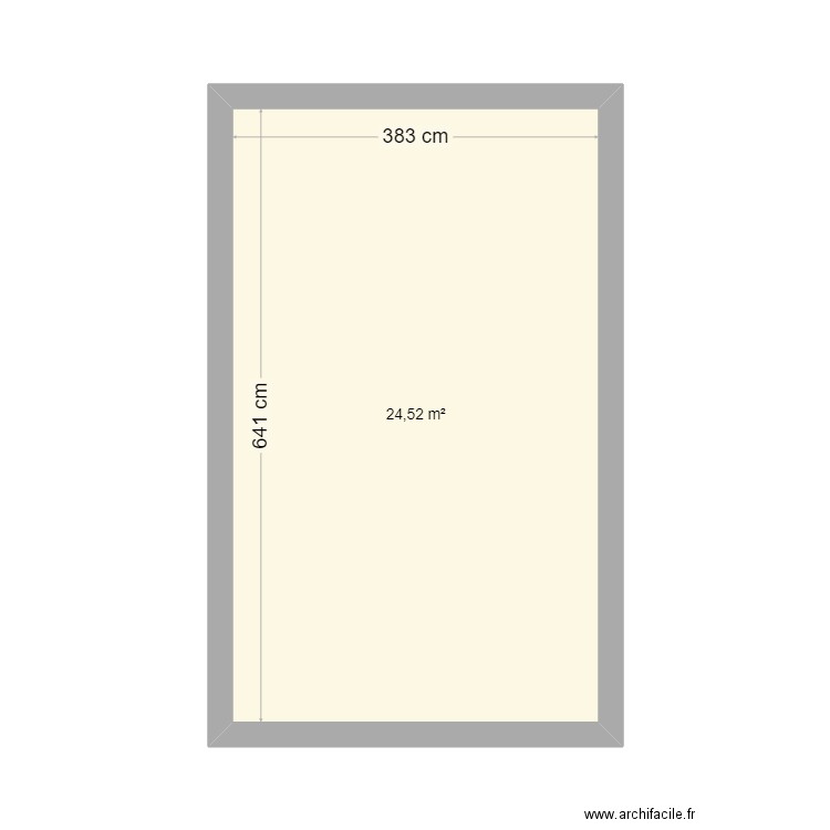 CUISINE. Plan de 1 pièce et 25 m2