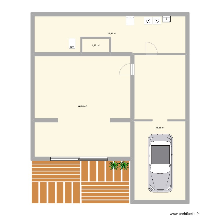 MAISON MERVILLE 0. Plan de 4 pièces et 110 m2