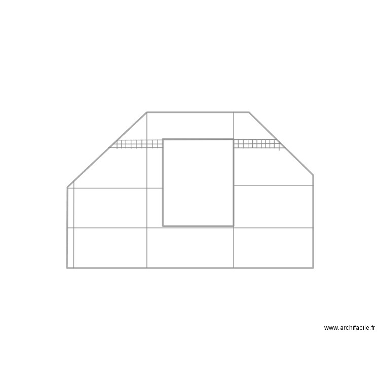 MUR chambre. Plan de 2 pièces et 9 m2