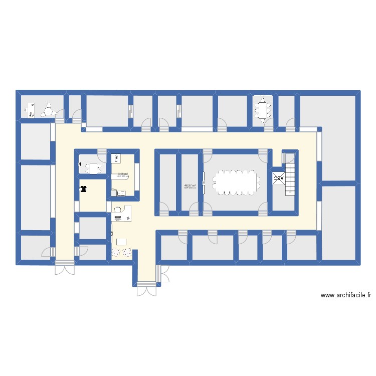 MONDIAL PARE-BRISE. Plan de 28 pièces et 167 m2