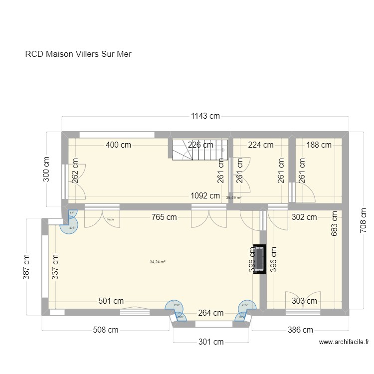 Villers 4.0 RCD. Plan de 2 pièces et 74 m2