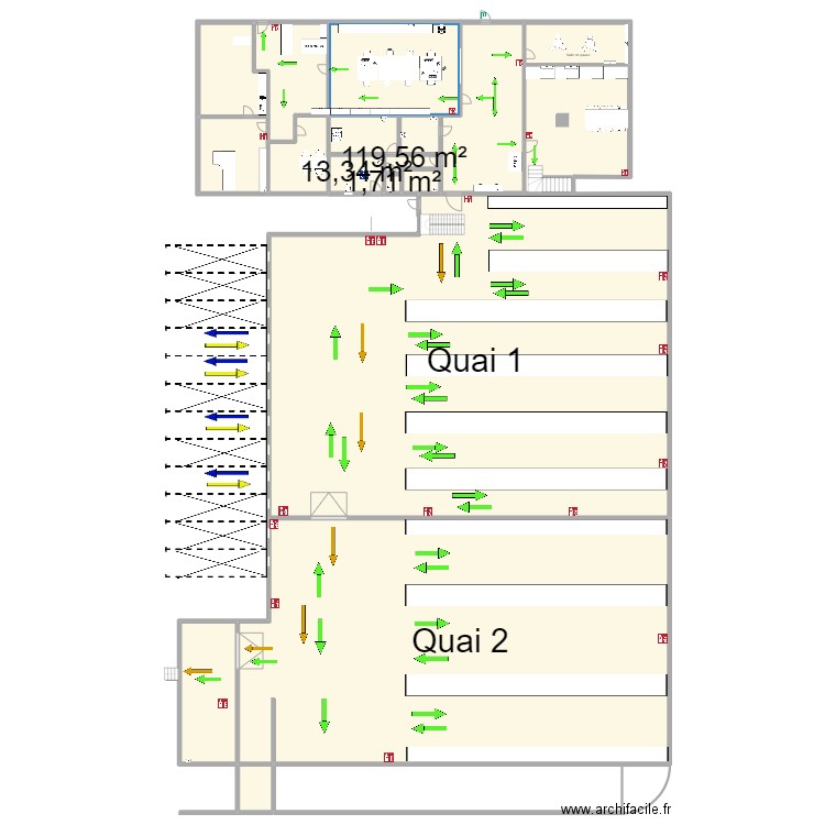 transport brevet chatnnoy. Plan de 21 pièces et 2187 m2