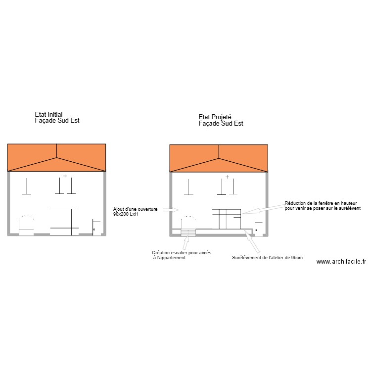 Pierre Immeuble Saint Laurent sur Saone. Plan de 2 pièces et 193 m2