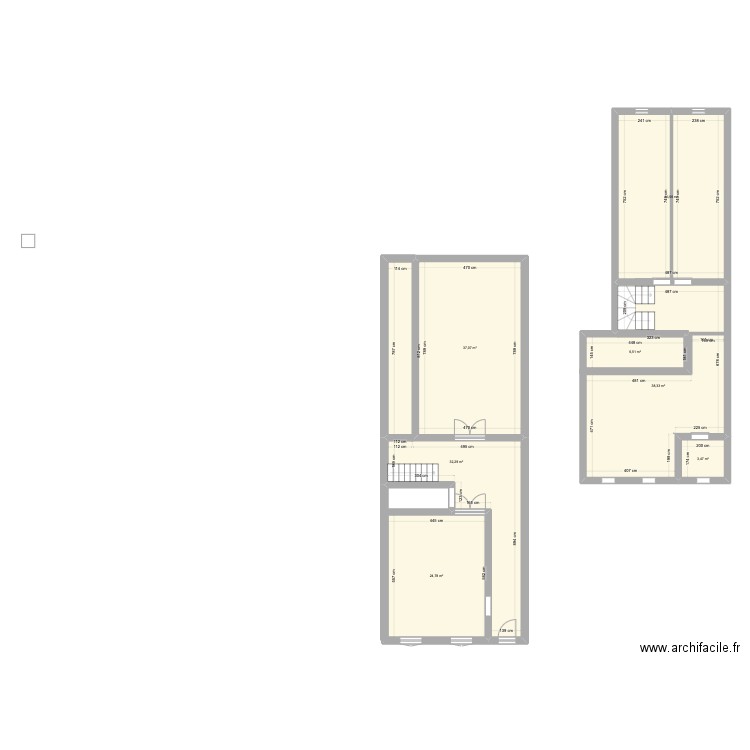 maison baziege. Plan de 7 pièces et 179 m2