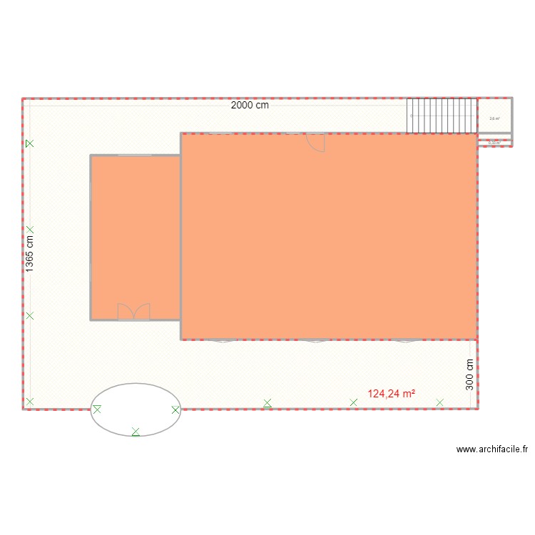 Biquet. Plan de 5 pièces et 273 m2