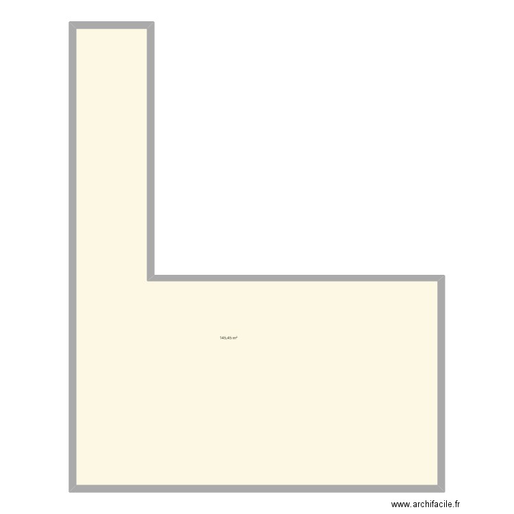 maison. Plan de 1 pièce et 145 m2