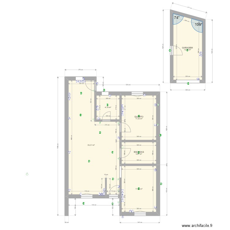 margarida elec mem martins. Plan de 6 pièces et 82 m2