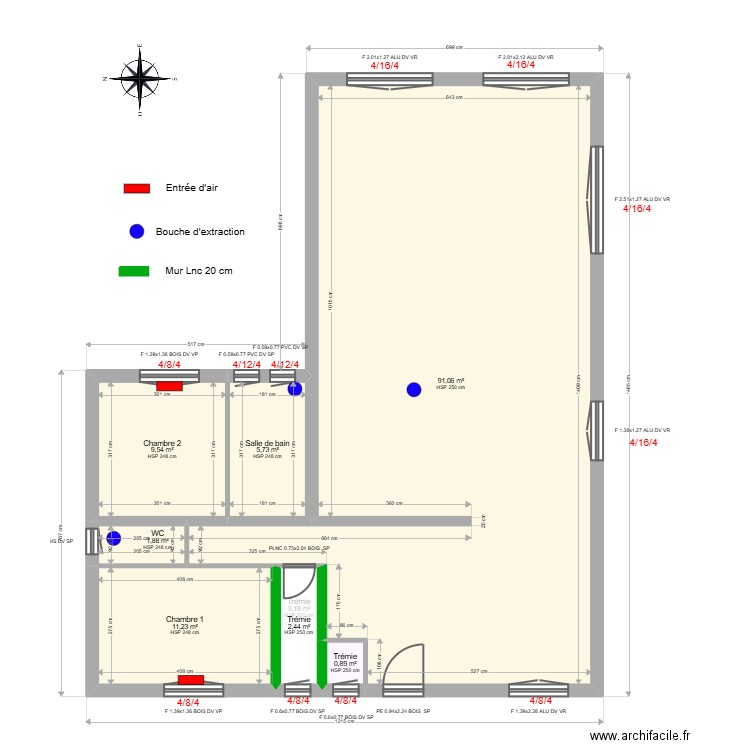 ML24017367. Plan de 18 pièces et 368 m2