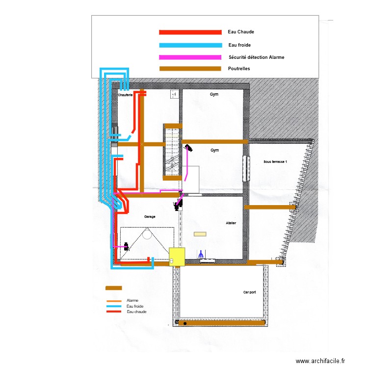 Caves Noémie 12-2014 Poutrelle + Alarme + Eau. Plan de 0 pièce et 0 m2