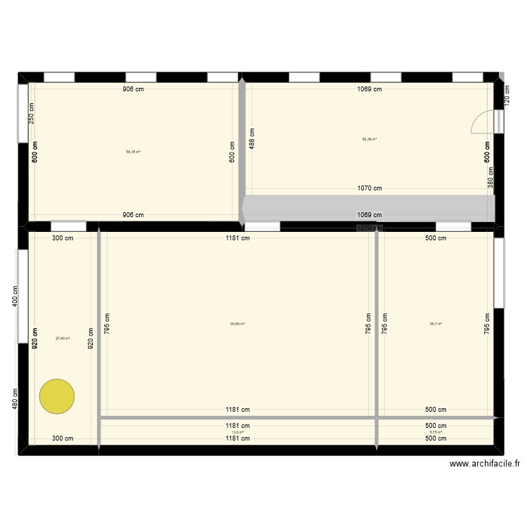 plan 1. Plan de 7 pièces et 287 m2