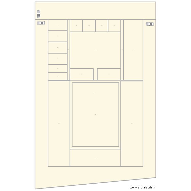 marquise. Plan de 22 pièces et 6451 m2