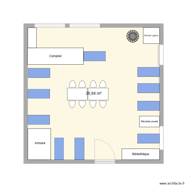 Plan Orignaux. Plan de 1 pièce et 27 m2