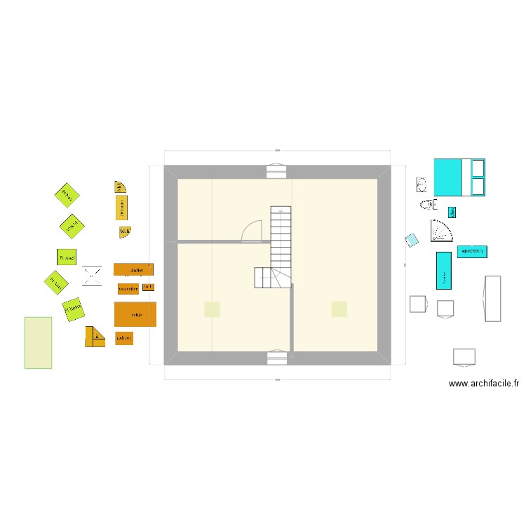 mai 1. Plan de 1 pièce et 55 m2